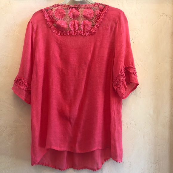 Coral Wild Importers L embellished tunic - Picture 2 of 2